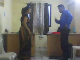 Mature bhabhi takes on young lover in office