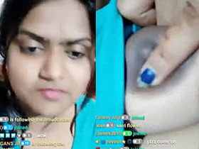 Desi beauty flaunts her assets on camera