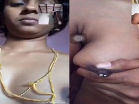 Watch a tamil housewife's big boobs bounce in a nude video
