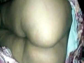 Indian wife's seductive butt on the bed