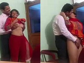 Desi girl and her partner have sex in office