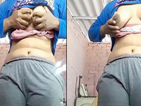 Horny indian girl flaunts her big boobs and pussy