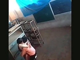 Cheating couple caught in the act: A steamy video of a couple getting frisky in a beanbag chair at school