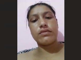 Nepalese housewife reveals her breasts and intimate parts