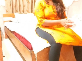 Desi bhabhi's audio seduction of air conditioning mechanic