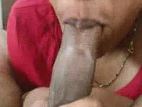Mallu girl Geena gives a sensual blowjob