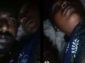 Horny man pleasures his Indian sweet tits during XXX video call