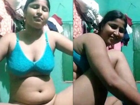 Hot wife with big tits gets naughty in front of the camera