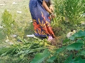 Bengali bhabhi's steamy field sex video