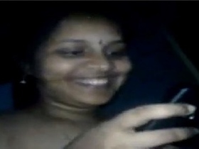 Desi aunty with big boobs and hairy pussy gets finger fucked by rich guy