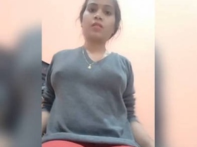 Indian wife with big boobs gets wild in a village setting