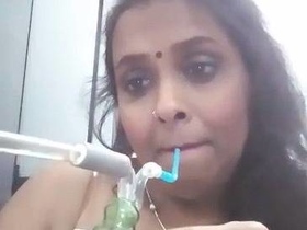 Bhabhi's nude selfie and bong indulgence