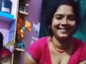 Indian woman strips down to her underwear and bares her naked body