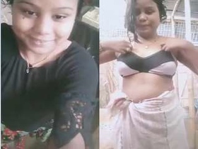 Cute girl flaunts her body in exclusive video