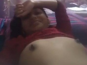 Faria Wahid, a stunning Bangladeshi beauty, indulges in solo masturbation