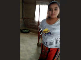 Assamese girl's breasts recorded by her lover, featuring a steamy session