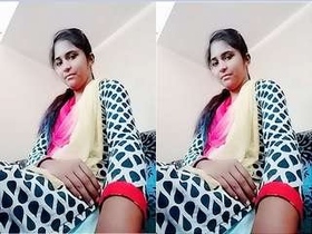 Desi girl with big boobs gives a blowjob to her boyfriend