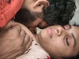 Watch a pair of Indian YouTubers get intimate with boob press and belly button kiss