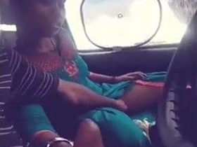 Tamil couple's foreplay and outdoor sex in the car