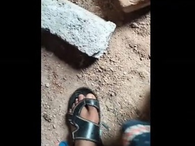 Indian couple enjoys outdoor sex in Telugu video