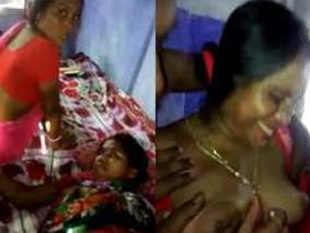 Indian desi babes hesitantly join a bedroom threesome with two horny guys