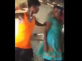 Local village couple gets naughty during dance session