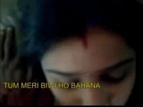 Bhabhi's home sex video features steamy chudai with boob press