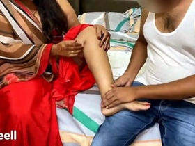 Freshly wedded Indian matron indulges in group pleasure