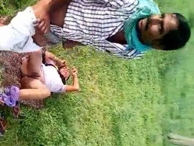 Dehati couple enjoys outdoor sex in open field, caught on camera