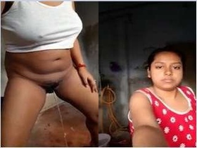Indian bhabhi shows her love for her boyfriend with a pee video