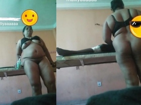 Aunty and boy share intimate moments in a steamy video