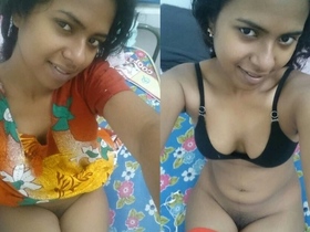 Tamil teen shows her cute body and boobs in a nighty
