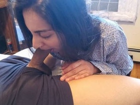 Punjabi girl gives a blowjob and gets fucked hard