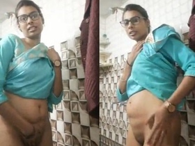 Indian girl Bhabi gets naughty and fucks on camera