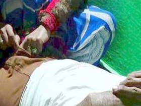 Mother-in-law gets down and dirty with her son-in-law