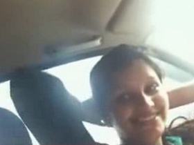 Desi girlfriend gets intimate with her boss in the backseat of his car