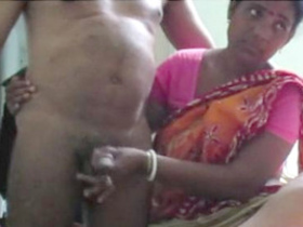 Desi maid pleasures her employer with a handjob