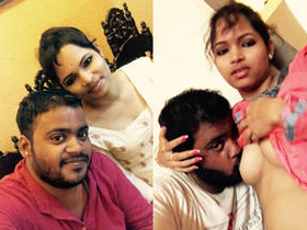 Cute Indian girl gives a sloppy blowjob to her lover