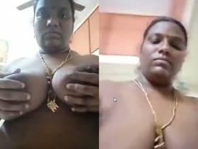South Indian bhabhi flaunts her boobs and pussy in a hot video