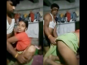 Desi couple's hot threesome with video recording in village