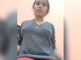 Curvy Desi wife with big boobs gets wild in the village